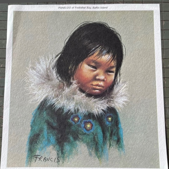 Vintage Dorothy Francis - PANELOO of Frobisher Bay - c. 1960s Print - Folk Art - Picture 16 of 16